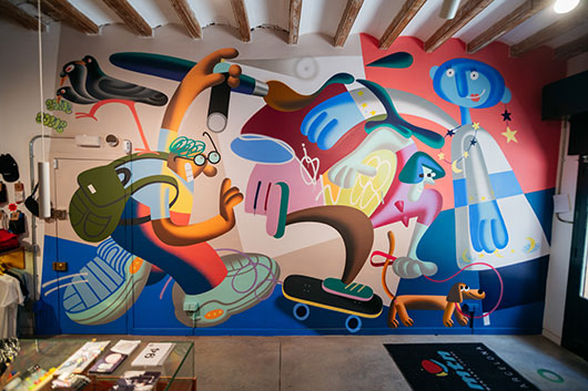 NUEVO MURAL DE SAWE EN MONTANA SHOP- GRÀCIA